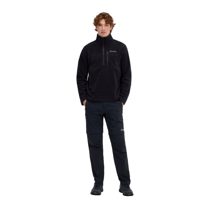 BERGHAUS Prism Half Zip Polartec® Fleece - men's fleece sweatshirt, size M (black)