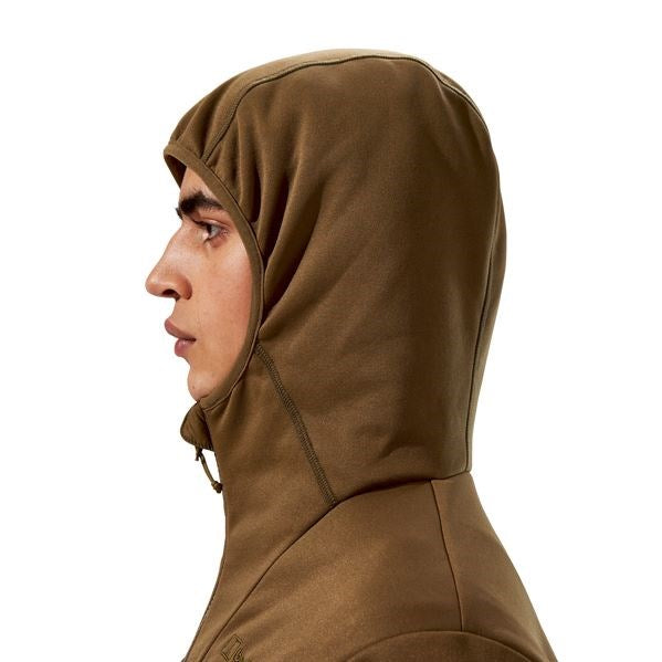Men's Berghaus Vaskye Hooded Hybrid Jacket size L brown