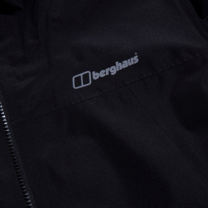 BERGHAUS Deluge Pro 3.0 - men's rain jacket, size M (black)