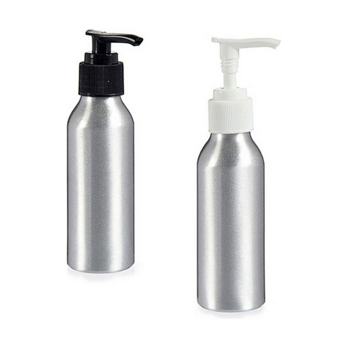 Soap Dispenser Berilo Silver Aluminium polypropylene 100 ml 4 x 13 x 5 cm 5 x 13 x 4 cm (24 Units)
