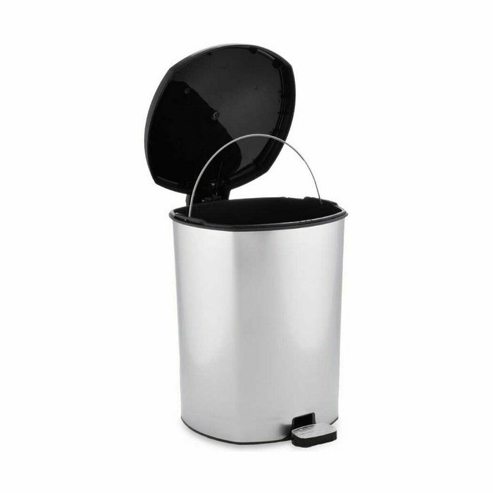 Pedal bin Berilo Silver Plastic 11 L (6 Units)