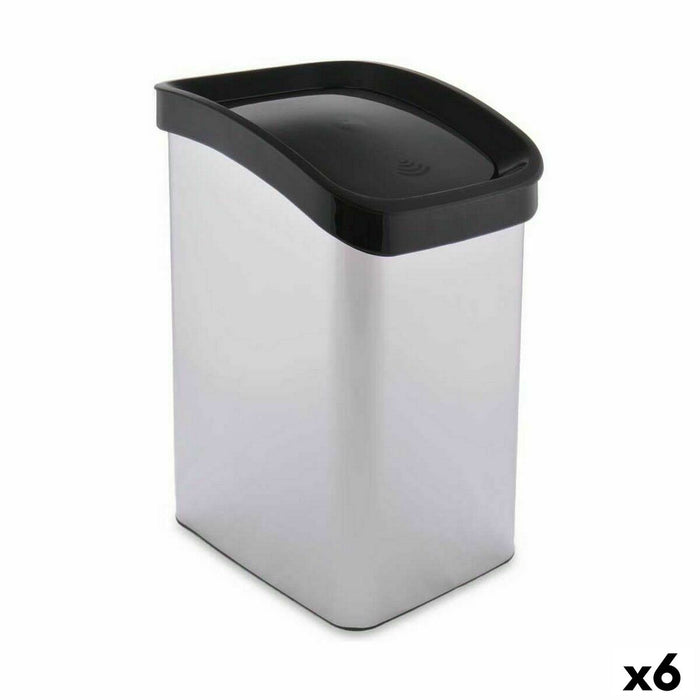 Rubbish bin Berilo Silver Plastic 12 L Tipper truck (6 Units)