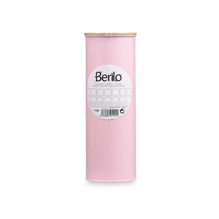 Toilet Brush Berilo Pink Metal Bamboo Plastic 9,5 X 27 X 9,5 cm (6 Units)