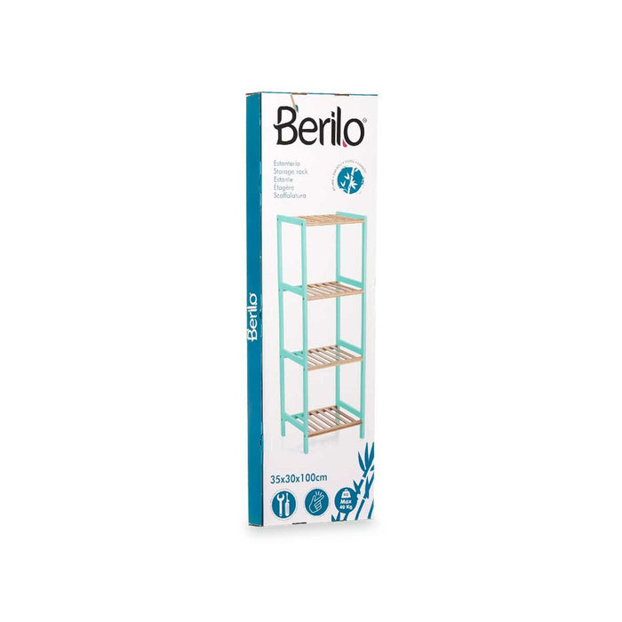 Bathroom Shelves Berilo Natural Mint 35 x 30 x 100 cm 35,2 x 100,2 x 30,2 cm