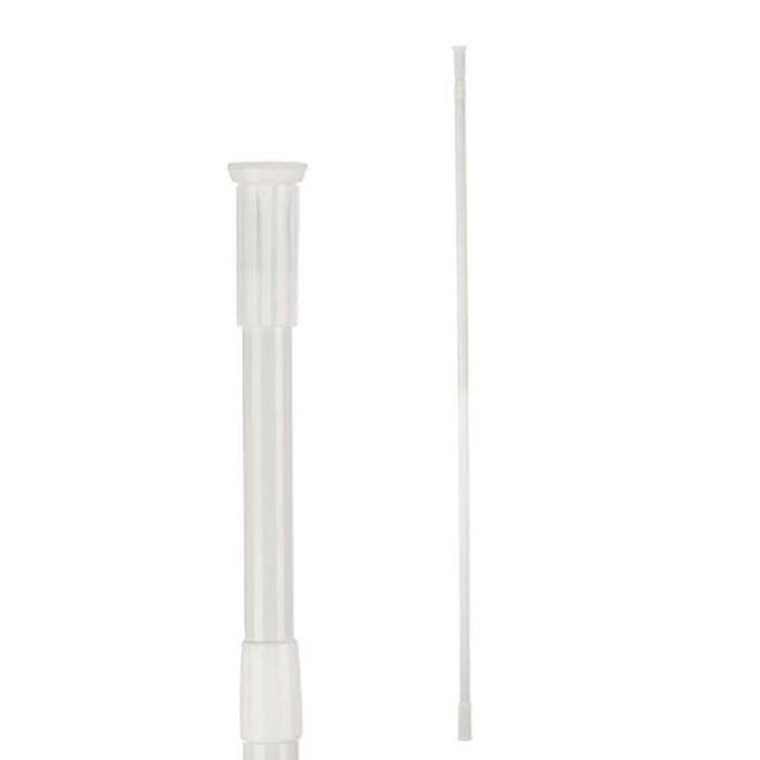 Extendable bar Berilo White Aluminium 260 x 2,2 x 2,2 cm For shower (18 Units)