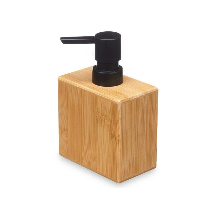 Soap Dispenser Berilo Black Bamboo Plastic 9,7 x 15 x 5,8 cm (12 Units)