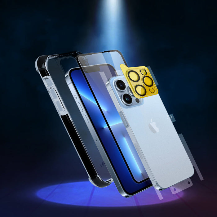 Bestsuit 6in1 set for iPhone 11 Pro Max case / flexi tempered glass / foil on the back / camera glass / cloths