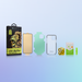 Bestsuit 6in1 set for iPhone 11 Pro Max case / flexi tempered glass / foil on the back / camera glass / cloths