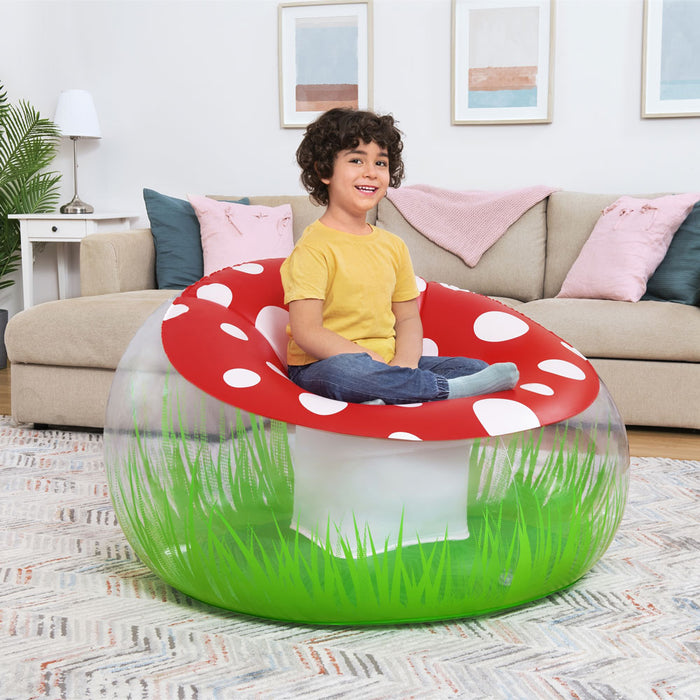 Inflatable Armchair Bestway Multicolour 112 x 112 x 66 cm Mushroom