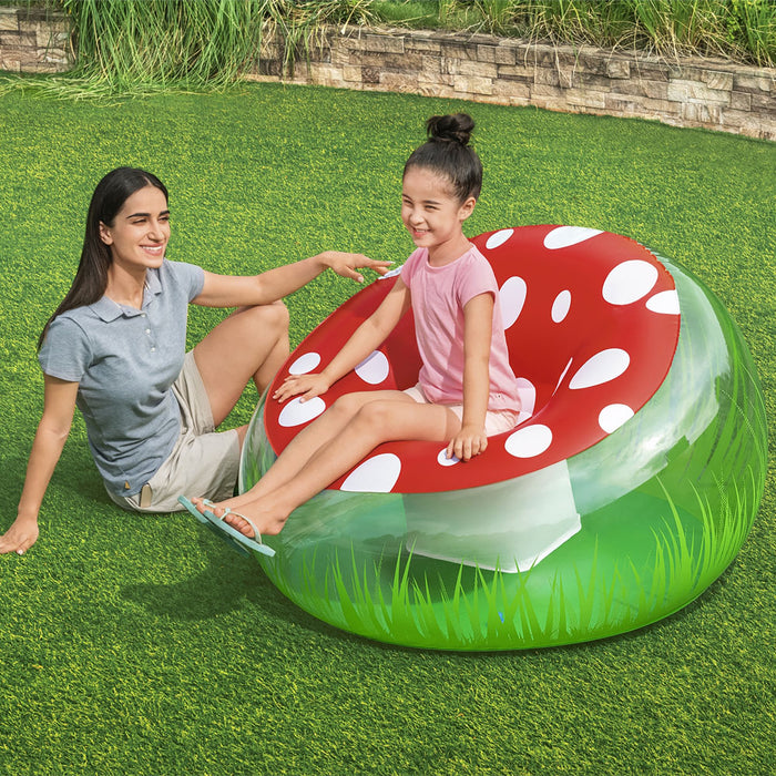 Inflatable Armchair Bestway Multicolour 112 x 112 x 66 cm Mushroom