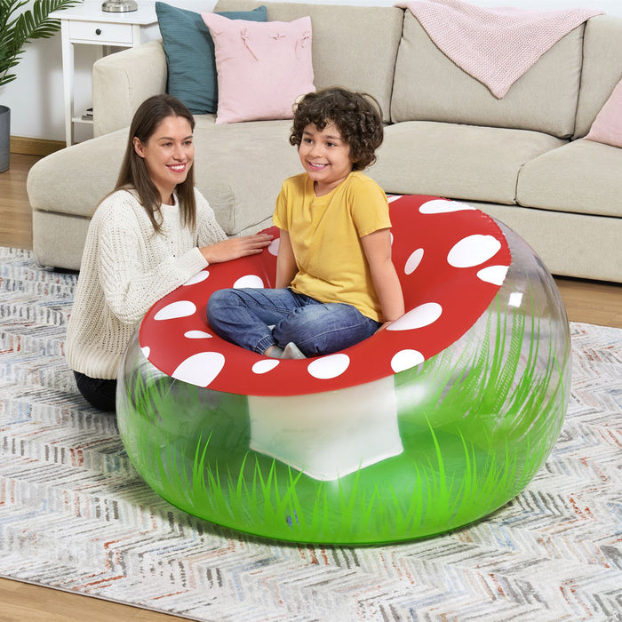 Inflatable Armchair Bestway Multicolour 112 x 112 x 66 cm Mushroom