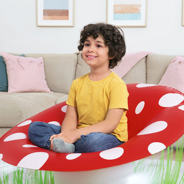 Inflatable Armchair Bestway Multicolour 112 x 112 x 66 cm Mushroom