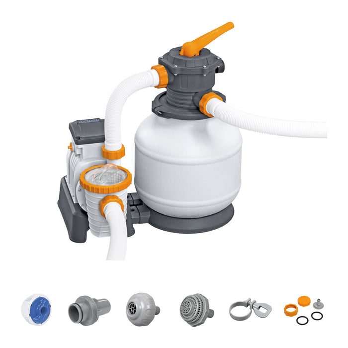 POOL FILTER PUMP 8327L/H WITH SAND OR POLYSPHERE BESTWAY 58499