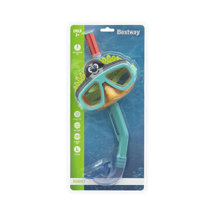 SWIMMING KIT SNORKEL AND GOGGLES AQUAPALS BESTWAY 24059