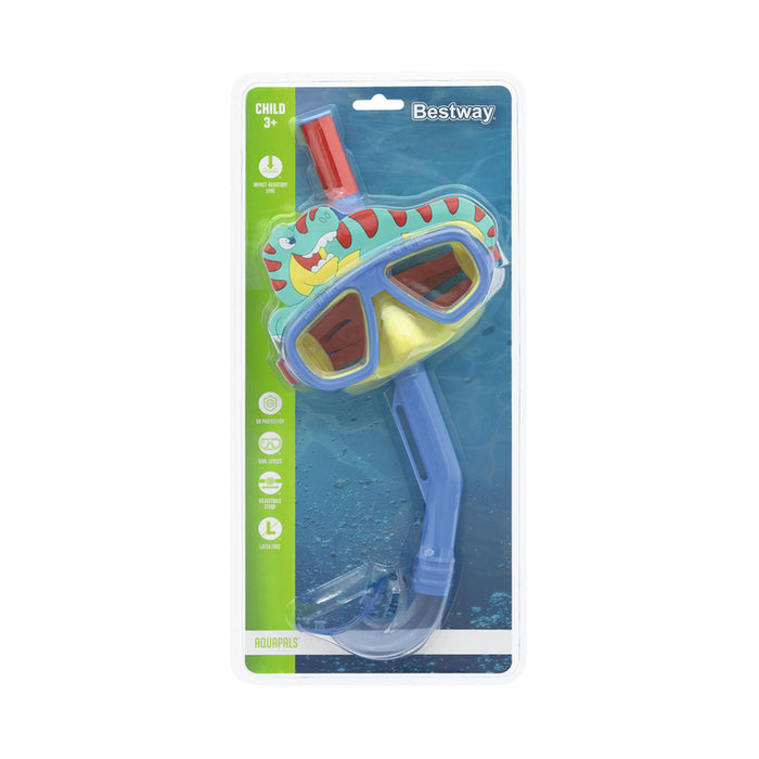 SWIMMING KIT SNORKEL AND GOGGLES AQUAPALS BESTWAY 24059