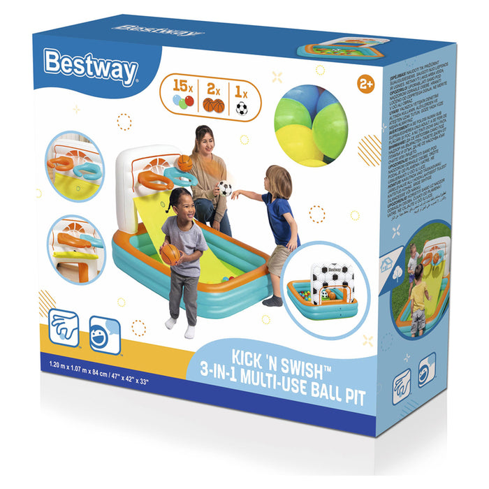 CHILDREN'S CENTER 120X107X84CM KICK N SWISH BESTWAY 52728