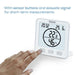 Beurer HM 22 thermo hygrometer; displays temperature relative humidity date and time; timer function; sensor buttons