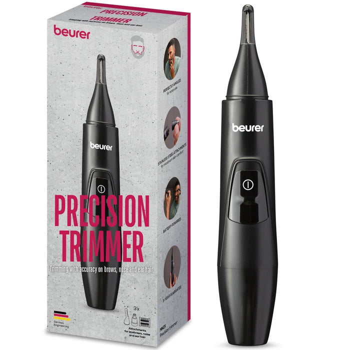 Beurer MN2X Precision trimmer Incl. 3 attachments for trimming and shaping eyebrows nose and ear hairs High-quality