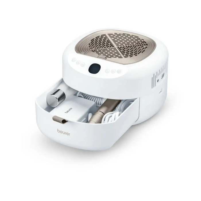 Beurer MP 200 Manicure/pedicure station - 3 functions in one device: Nail cutter UV/LED lamp and nail dust extractor;