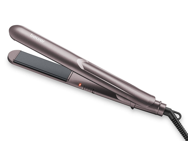 Beurer HS 15 Hair straightener, Ceramic coating, Quick heating, Spring-mounted hot plates,  Automatic switch-off after 30 minutes, Transport lock
