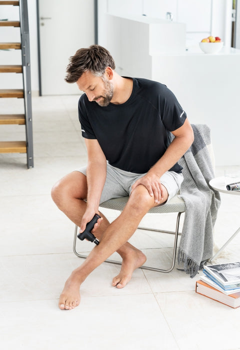 Beurer MG 79 SENSITIVE Deep tissue massager- 3 intensity levels, 3 massage attachments, Lithium-ion battery life up to 3h, LED lights, storage bag