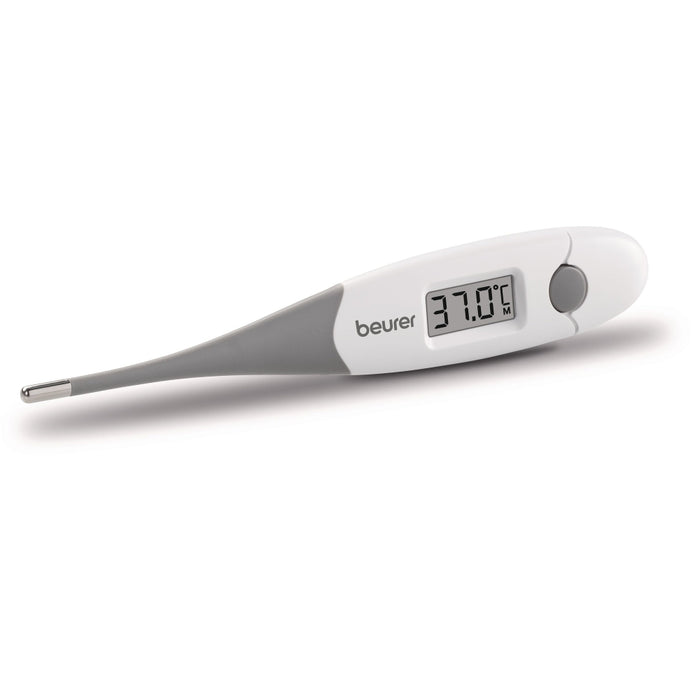 Beurer FT 16/1 clinical thermometer, Contact-measurement technology, Display in °C, Result after just 10 sec, Protective cap; Waterproof, white