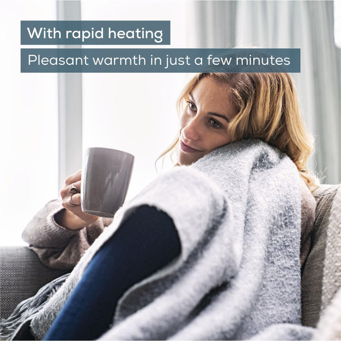 Beurer HK 43 Super Cosy heat pad with super soft surface;3 Illuminated temperature settings;Fast heating;Automatic switch off after 90 min;Cotton cover washable on 30°; BSS; 44(L)x33(W)