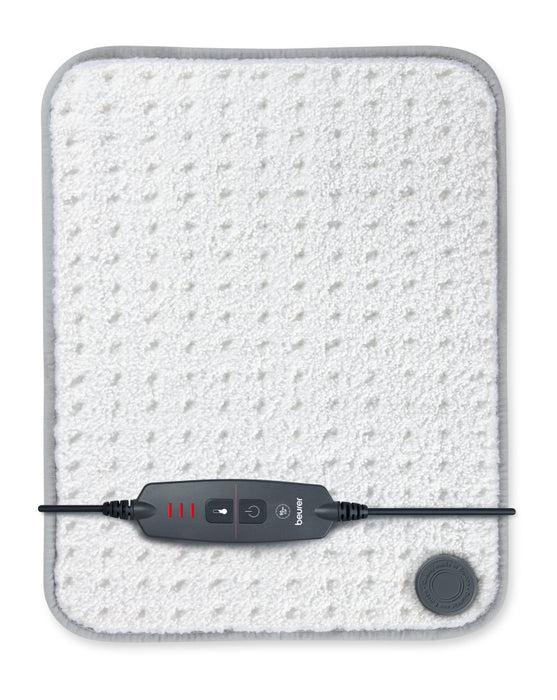 Beurer HK 43 Super Cosy heat pad with super soft surface;3 Illuminated temperature settings;Fast heating;Automatic switch off after 90 min;Cotton cover washable on 30°; BSS; 44(L)x33(W)