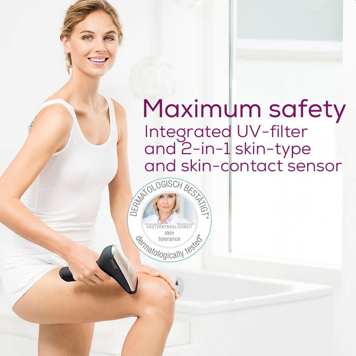 Beurer IPL 8800 Velvet Skin Pro Hair-remover, battery powered, Auto flash, 4.5 cm2, 1 attachment 2 cm2, 600 000 pulses, safe skin sensor, UV filter, 6 energy levels, black