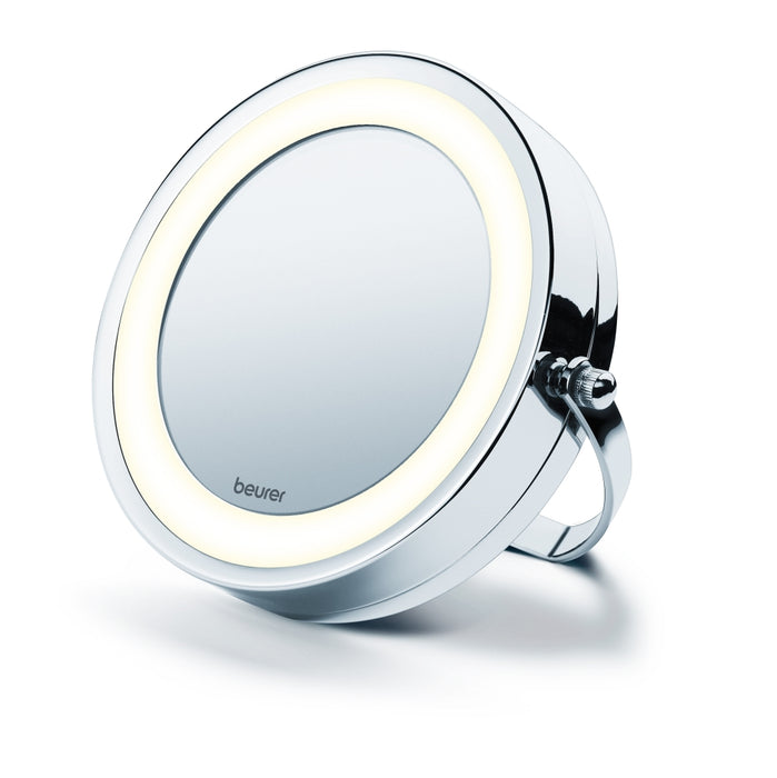 Beurer BS 59 Illuminated mirror,wall-mounted/standing , 8 LED light, 5 x zoom, 2 swivering mirrors, 11 cm
