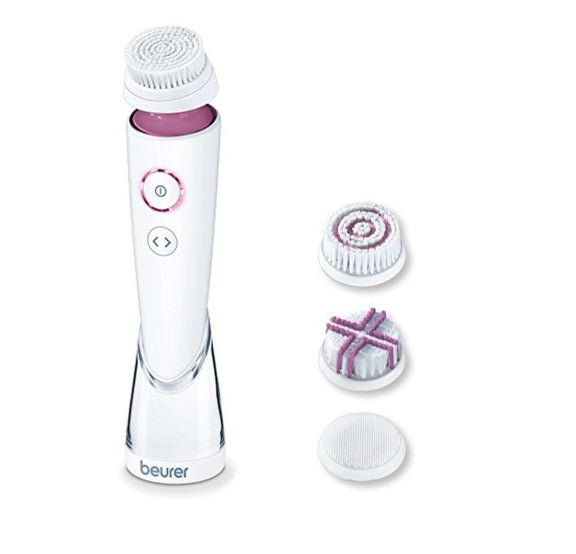 Beurer FC 95 Pureo Deep Cleansing,Facial brush,oscillating rotation, 2 rotation settings, 3 speeds,1 attachment , water-resistant, Lithium-ion battery,charger, 4 brush attachments