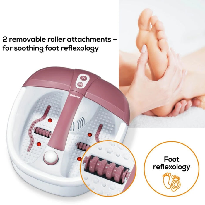 Beurer FB 35 Foot spa with aromatherapy, Foot spa with pedicure, temperature control, massage & magnetic field application; 3 attachments; 3 functions