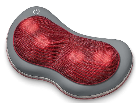 Beurer MG 149 Shiatsu Massage Cushion; for shoulders, neck, back and legs, removable cover machine washable 30 °, 4 massage heads rotating in pairs, light and heat