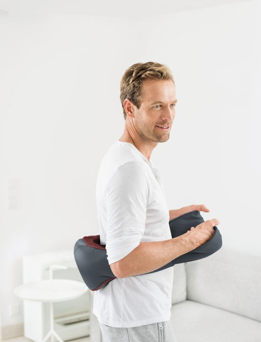 Beurer MG 151 3D Shiatsu massager;for shoulders, neck, back and legs; 3D massage heads; 8 rotating Shiatsu massage heads; Clockwise/anti-clockwise rotation; 3 levels; automatic switch-off; light and heat function