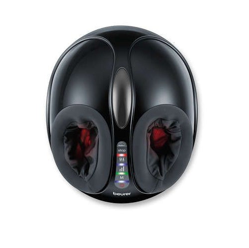 Beurer FM 90 Shiatsu foot massager;Shiatsu and air pressure massage; Heat function; 3 massage programmes; 3 intensity levels of air compression massage; shoe size 46; washable and removable cover