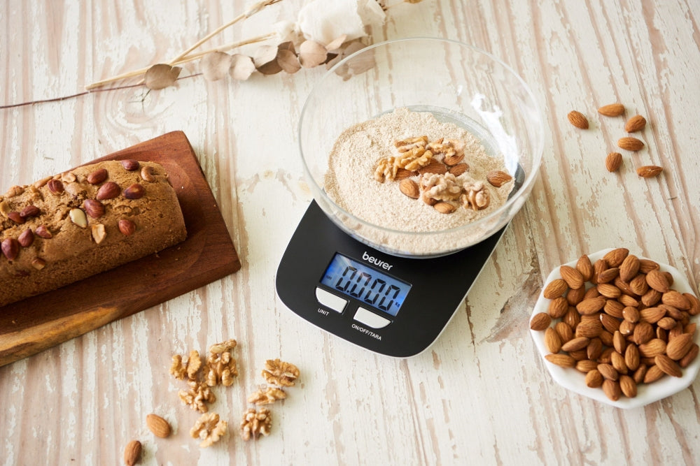 Beurer KS 25 kitchen scale; Bowl with 1.2 litre capacity;3 kg / 1 g