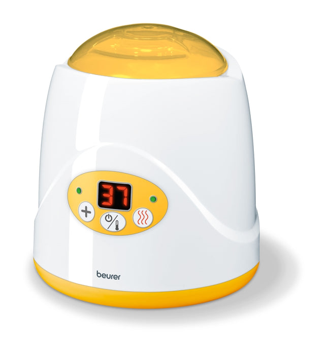 Beurer BY 52 Baby food and bottle warwmer, 2-in-1 warms up food and keeps it warm, digital temperature display,Led display,with lifter,with cap, auto switch-off.