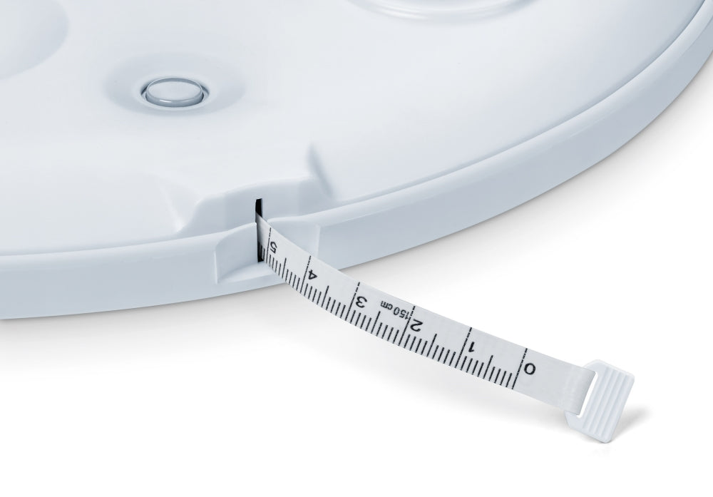 Beurer BY 90 baby scale, Data transfer via Bluetooth, Automatic and manual hold function, Curved weighing surface, 10 Measurement memory spaces