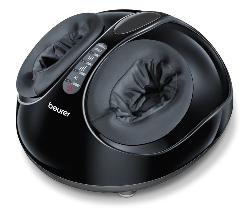 Beurer FM 90 Shiatsu foot massager;Shiatsu and air pressure massage; Heat function; 3 massage programmes; 3 intensity levels of air compression massage; shoe size 46; washable and removable cover