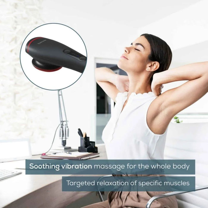 Beurer MG 24 Massager with heat function; Soothing and relaxing vibration massage;3 massage attachments;2 intensity levels;2 pre-set programs