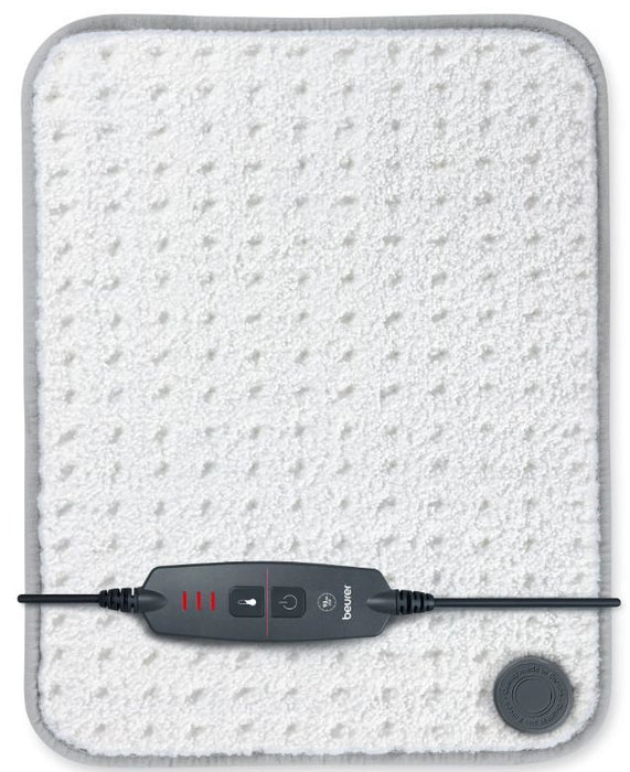 Beurer HK 43 Super Cosy heat pad with super soft surface;3 Illuminated temperature settings;Fast heating;Automatic switch off after 90 min;Cotton cover washable on 30°; BSS; 44(L)x33(W)