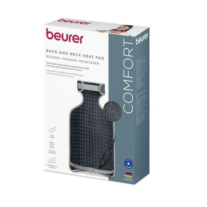 Beurer HK 64 Back & neck heat pad; Soft, cosy material; Automatic switch-off; BSS; Machine-washable at 30°C; Fast heating; 3 Illuminated temperature settings