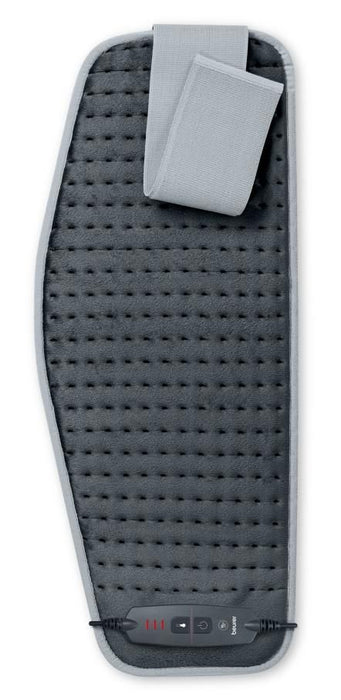 Beurer HK 60 Cosy Grey Abdominal & Back Heat Pad; 3 temperature settings; auto switch-off after 90 min; washable on 30°;Fast heating; Fleece fibre;BSS;69(L)x28(W) cm: Max waist 102sm