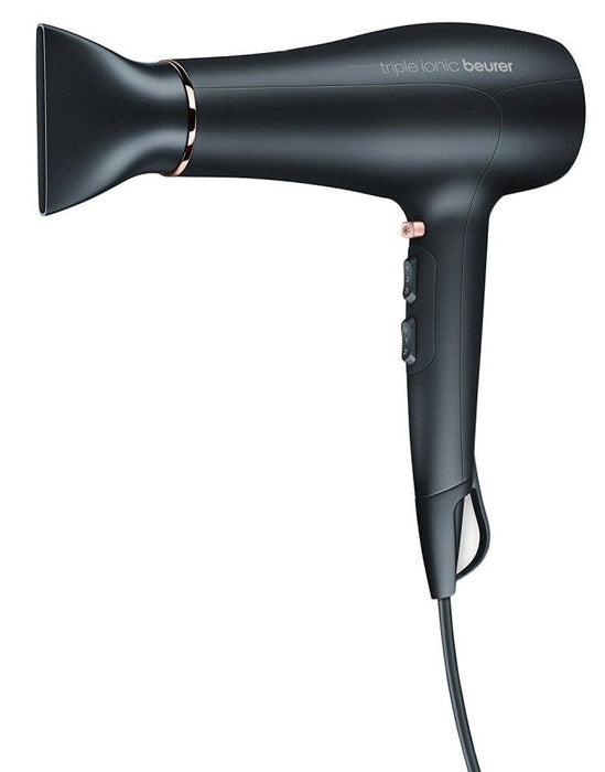 Beurer HC 50 Hair dryer, 2 200 W, triple ionic function, 2 attachments, 3 heat settings,2 blower settings, cold air, overheating protection 