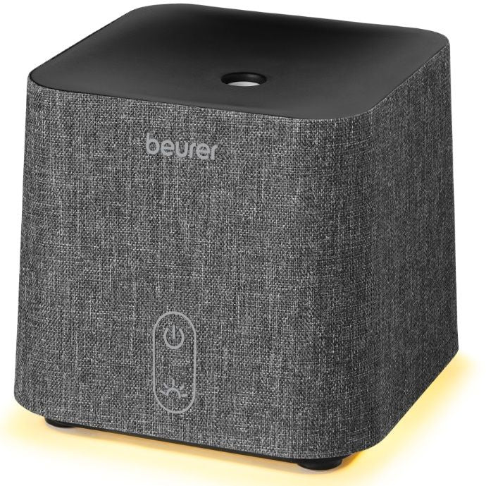 Beurer LA 35 Aroma diffuser, Micro-fine ultrasonic atomisation, Two-level LED light, up to 20 m2, 12W, fabric cover, automatic switch-off