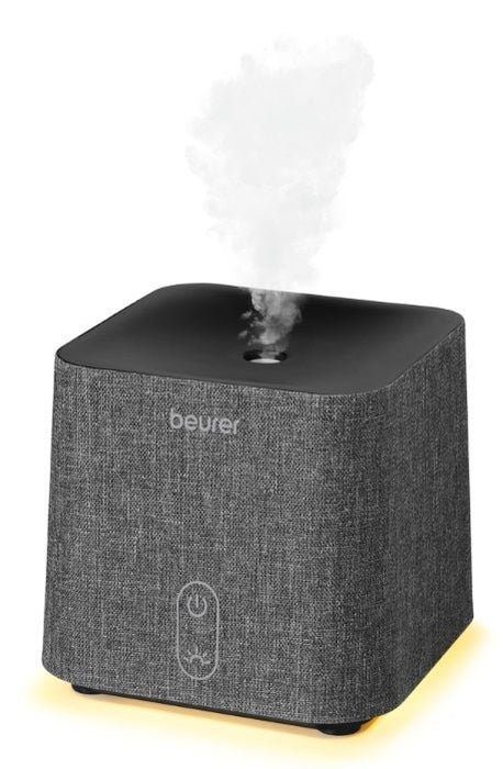 Beurer LA 35 Aroma diffuser, Micro-fine ultrasonic atomisation, Two-level LED light, up to 20 m2, 12W, fabric cover, automatic switch-off