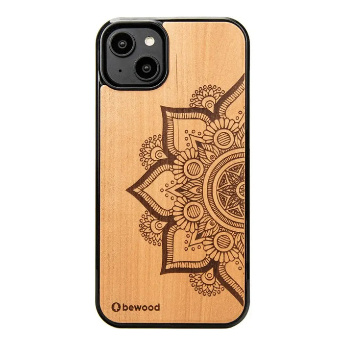 Bewood Mandala Apple Tree Wooden Case for iPhone 14 Plus - Light Brown - Cell phone cases and covers<<<HurtelXML