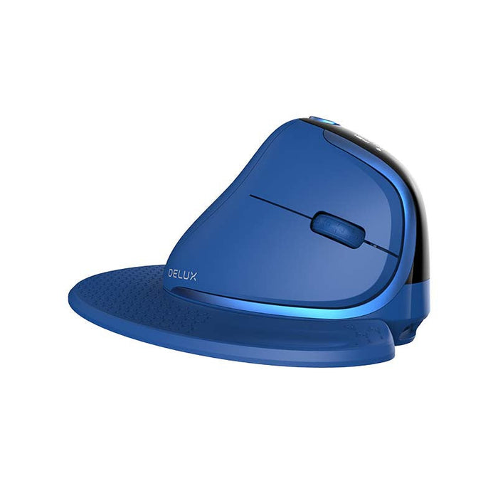 Bezprzewodowa mysz pionowa Delux M618XSD BT + 2.4G RGB (niebieska) - Vertical mice<<<Mice<<<Gaming<<<InnproXML