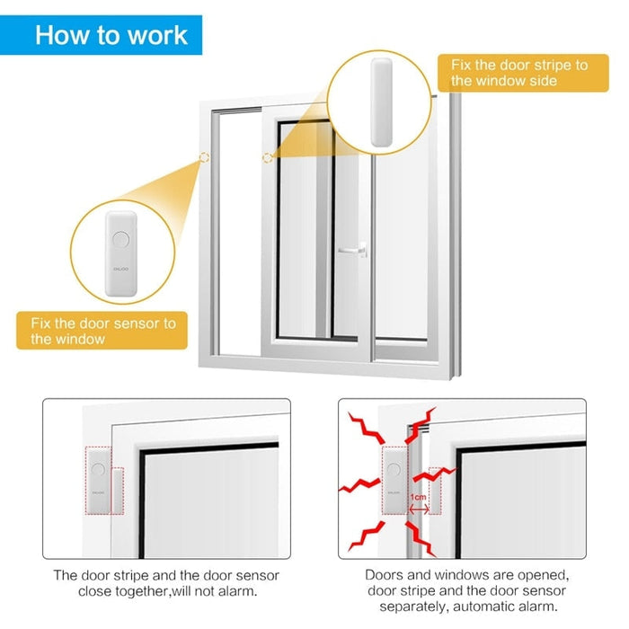 Wireless sensor for door and window DIGOO DG-HOSA, 433MHz