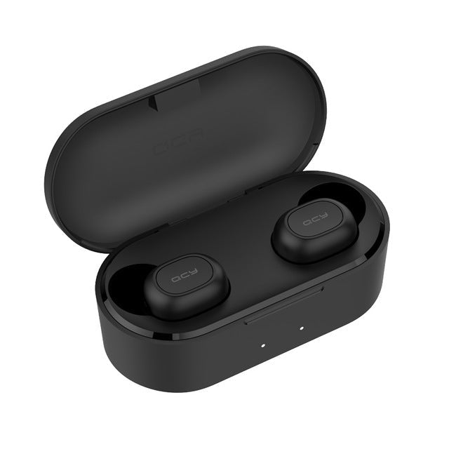 Wireless Bluetooth 5.0 headset with two microphones QCY T2C-RX TWS, 3D Stereo, Powerbank Case